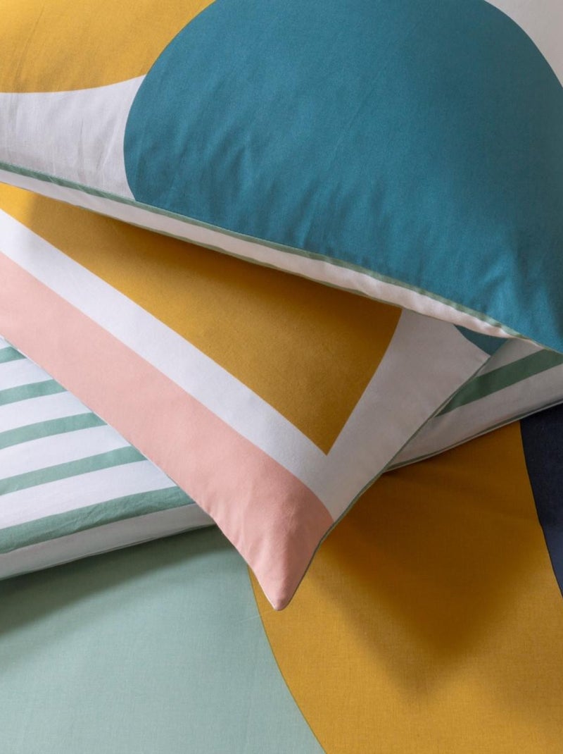 Future Home - Parure de lit 2 personnes géométrique à rayures Multicolore - Kiabi