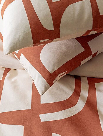 Future Home - Parure de lit 2 personnes géométrique bicolore