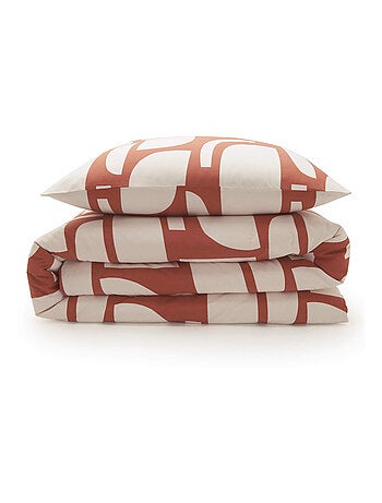 Future Home - Parure de lit 2 personnes géométrique bicolore