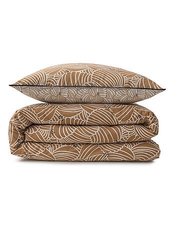 Future Home - Parure de lit 2 personnes graphique floral en coton