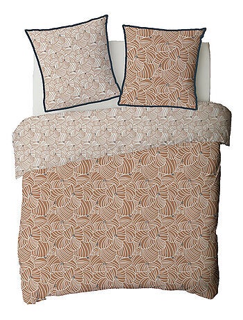 Future Home - Parure de lit 2 personnes graphique floral en coton