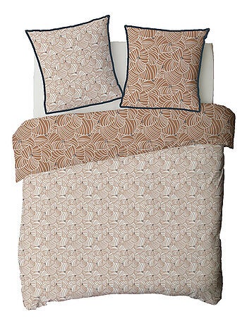 Future Home - Parure de lit 2 personnes graphique floral en coton