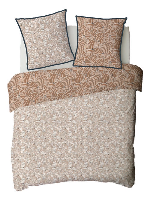 Future Home - Parure de lit 2 personnes graphique floral en coton - Kiabi