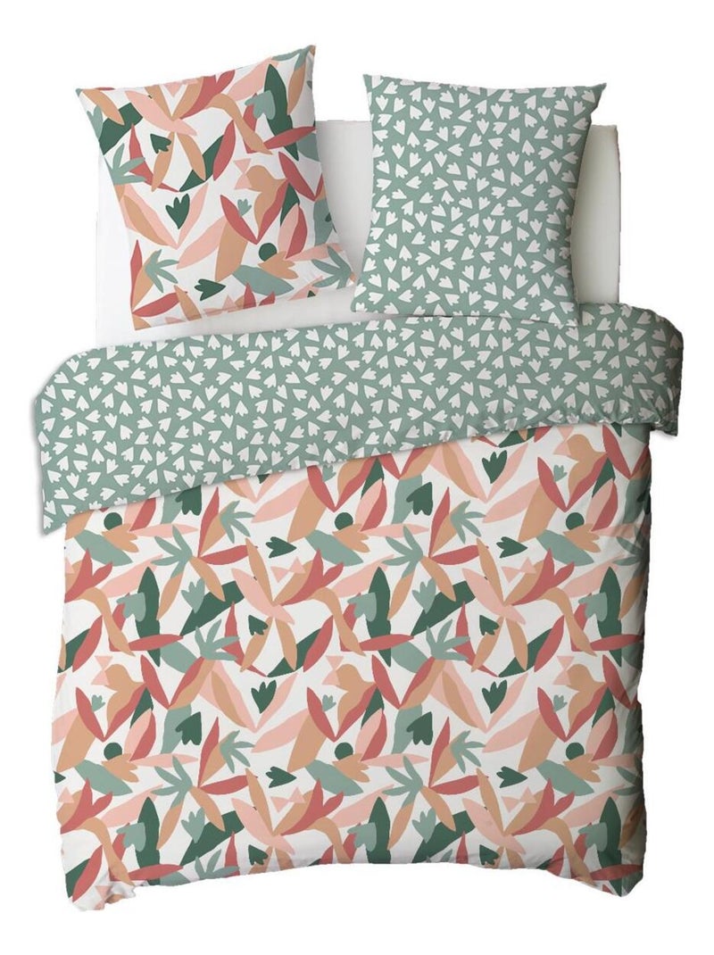 Future Home - Parure de lit 2 personnes motif abstrait réversible Multicolore - Kiabi