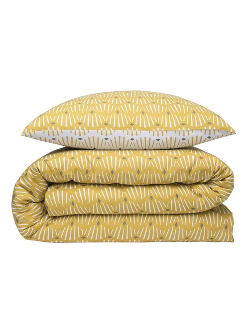 Future Home - Parure de lit 2 personnes réversible en polycoton - Kiabi