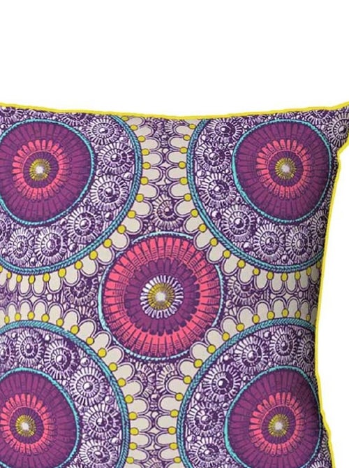 Future Home - Parure de lit 2 personnes rosaces en satin 78 fils - Kiabi