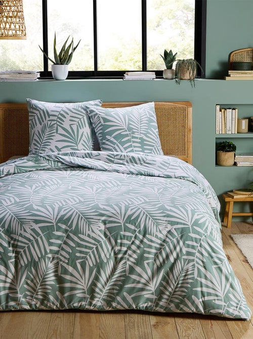 Future Home - Parure de lit 2 personnes tropical en polycoton - Kiabi