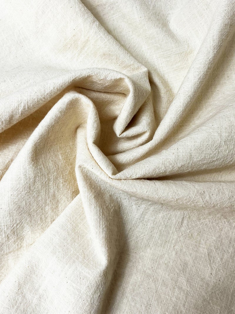 Future Home - Parure de lit 2 personnes unie effet lin Beige - Kiabi