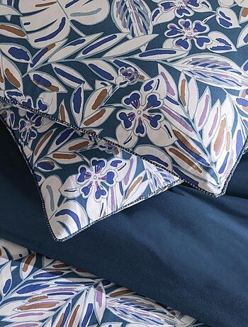 Future Home - Parure de lit 2 personnes végétal réversible uni