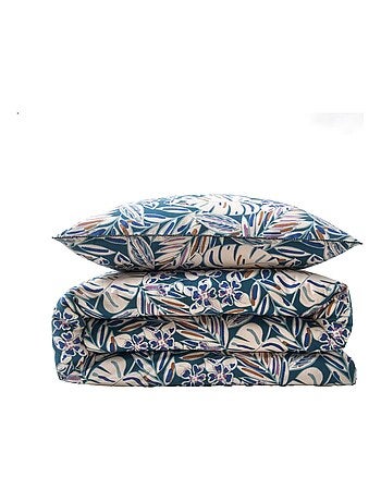 Future Home - Parure de lit 2 personnes végétal réversible uni