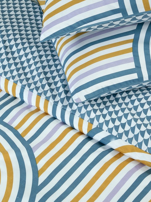 Future Home - Parure de lit double arche en microfibre lavée - Kiabi
