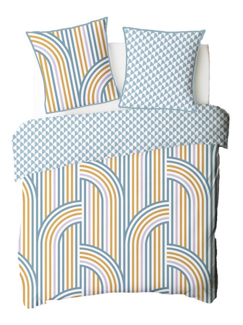 Future Home - Parure de lit double arche en microfibre lavée - Kiabi