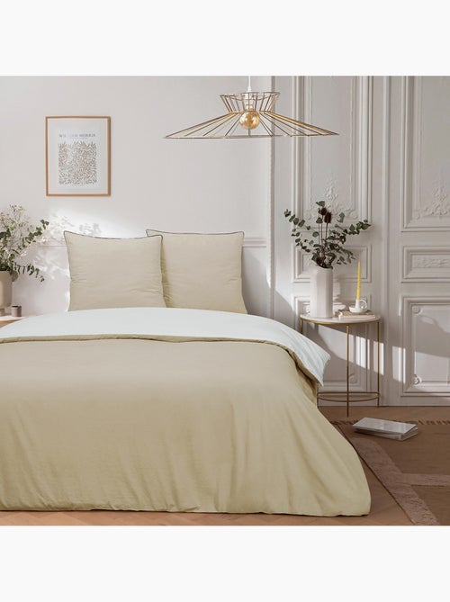 Future Home - Parure de lit double bicolore - Kiabi