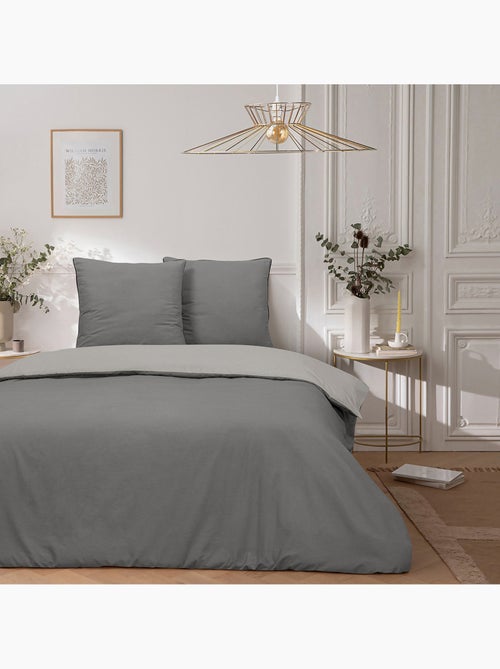Future Home - Parure de lit double bicolore - Kiabi