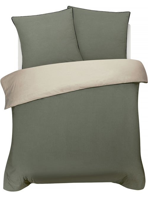 Future Home - Parure de lit double bicolore - Kiabi