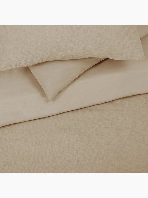 Future Home - Parure de lit double en gaze de coton - Kiabi