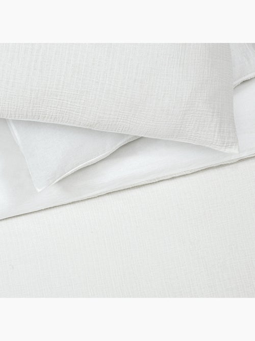 Future Home - Parure de lit double en gaze de coton - Kiabi
