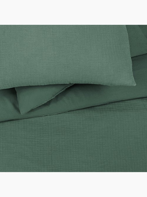Future Home - Parure de lit double en gaze de coton - Kiabi