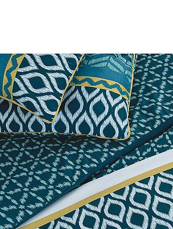 Future Home - Parure de lit double ethnique en microfibre lavée