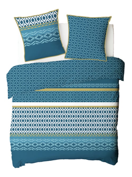 Future Home - Parure de lit double ethnique en microfibre lavée - Kiabi