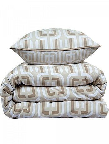 Future Home - Parure de lit double rétro en microfibre lavée