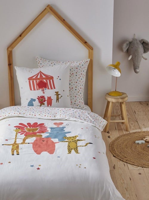 Future Home - Parure de lit enfant animaux du cirque - Kiabi