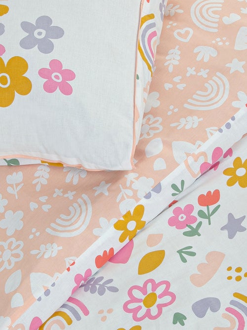 Future Home - Parure de lit enfant arc-en-ciel réversible - Kiabi Future Home - Parure de lit enfant arc-en-ciel réversible - Kiabi