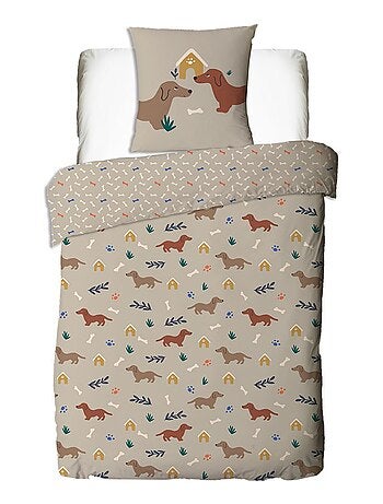 Future home - parure de lit enfant chien réversible