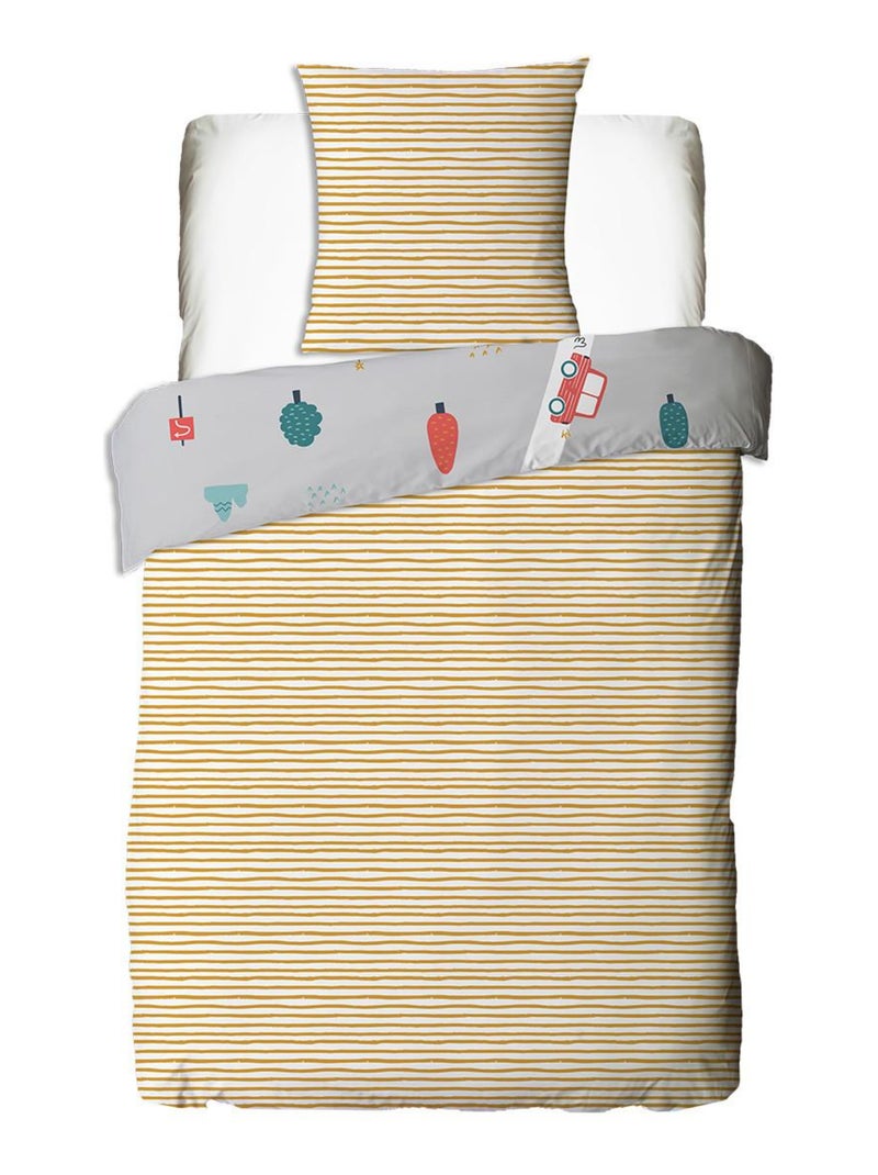 Future Home - Parure de lit enfant circuit voiture Gris - Kiabi