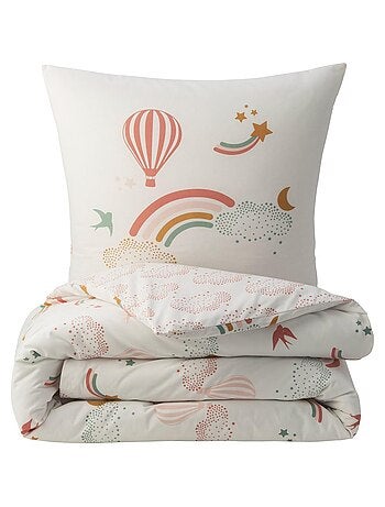 Future Home - Parure de lit enfant en coton imprimé arc-en-ciel