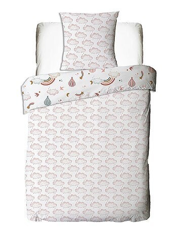 Future Home - Parure de lit enfant en coton imprimé arc-en-ciel