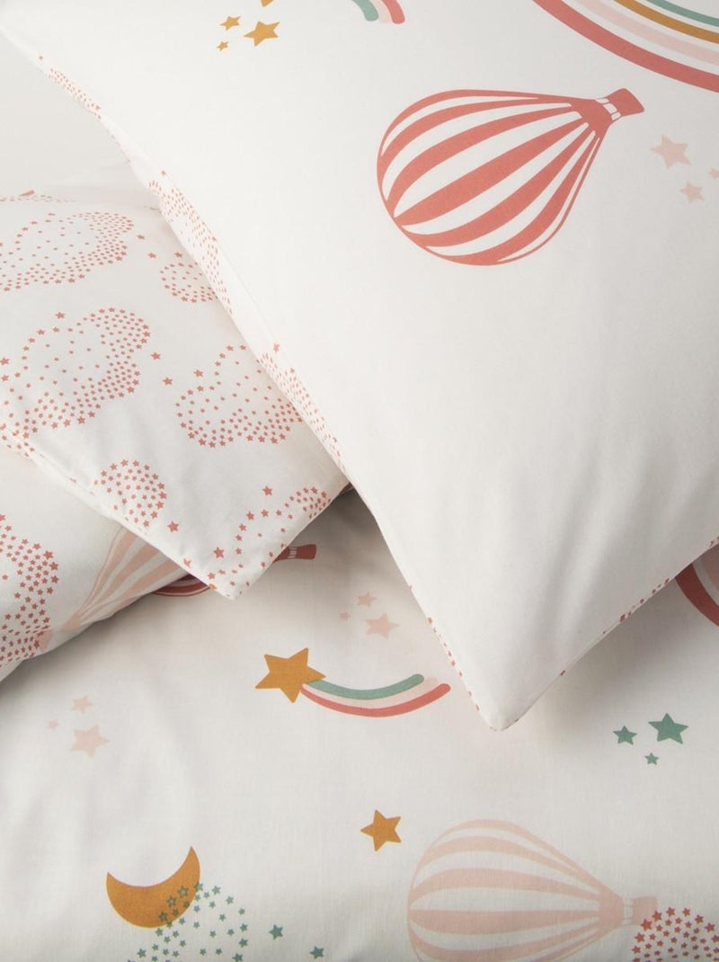 Future Home - Parure de lit enfant en coton imprimé arc-en-ciel Blanc - Kiabi