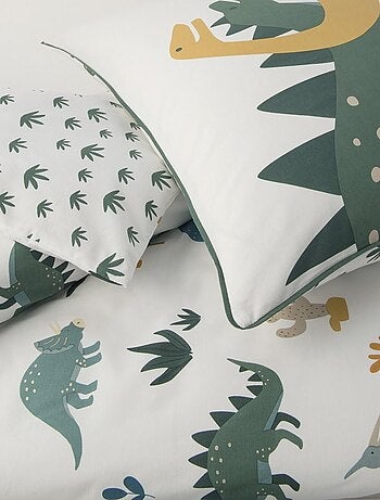 Future Home - Parure de lit enfant en coton imprimé dinosaure