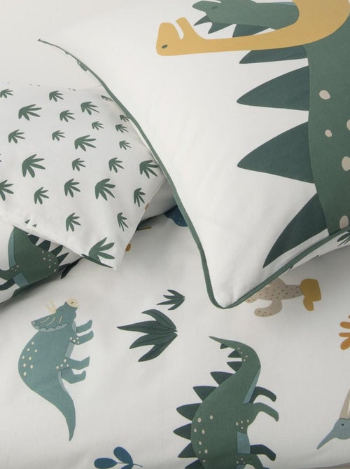 Future Home - Parure de lit enfant en coton imprimé dinosaure - Kiabi
