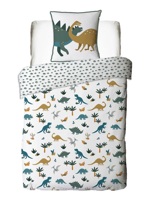 Future Home - Parure de lit enfant en coton imprimé dinosaure - Kiabi