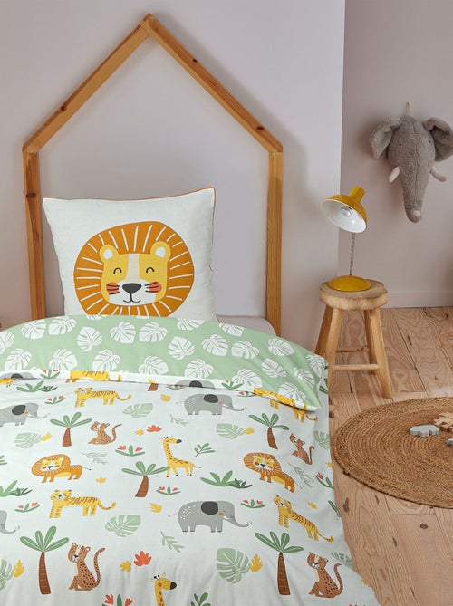 Future Home - Parure de lit enfant lion jungle réversible - Kiabi