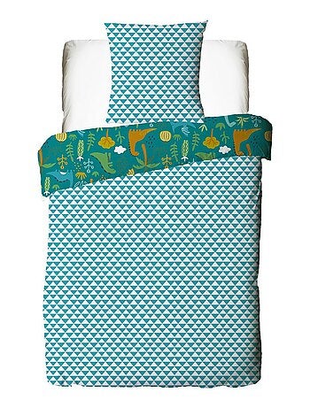 Future Home - Parure de lit enfant réversible imprimé Dinosaure