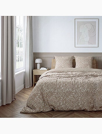 Future home - parure de lit imprimé léopard en coton