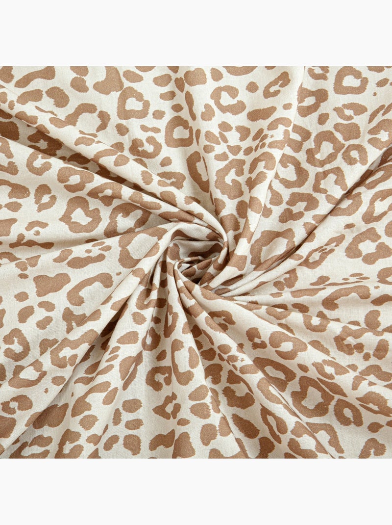 Future home - parure de lit imprimé léopard en coton Beige - Kiabi