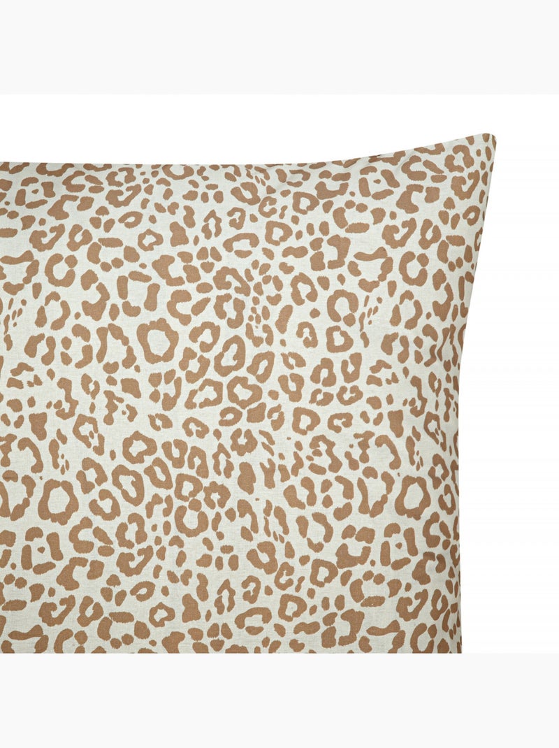 Future home - parure de lit imprimé léopard en coton Beige - Kiabi