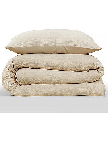 Future Home - Parure de lit simple en gaze de coton