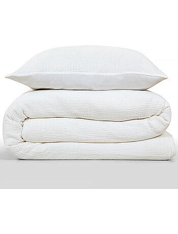 Future Home - Parure de lit simple en gaze de coton