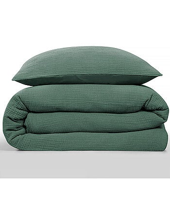 Future Home - Parure de lit simple en gaze de coton