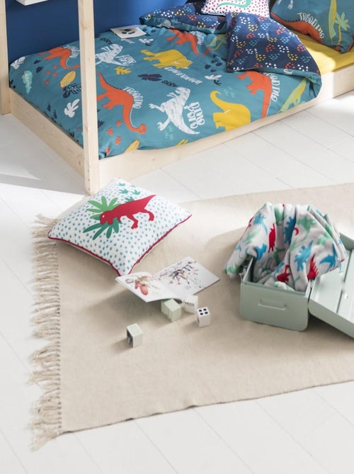 Future Home - Plaid enfant polyester gris 130x150cm - Kiabi