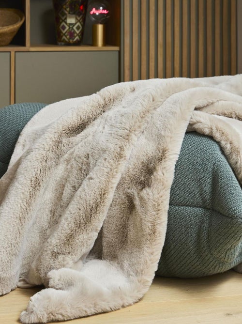 Future Home - Plaid fausse fourrure 150x200 cm - Kiabi