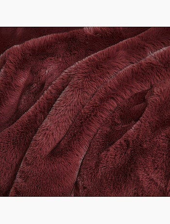 Plaid déco en fausse fourrure Oeko-Tex - 150 x 200 cm - Future Home