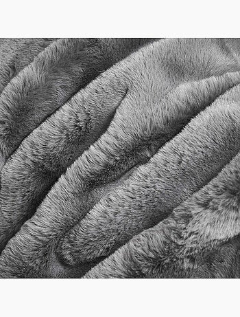 Plaid déco en fausse fourrure Oeko-Tex - 150 x 200 cm - Future Home