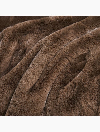 Plaid déco en fausse fourrure Oeko-Tex - 150 x 200 cm - Future Home