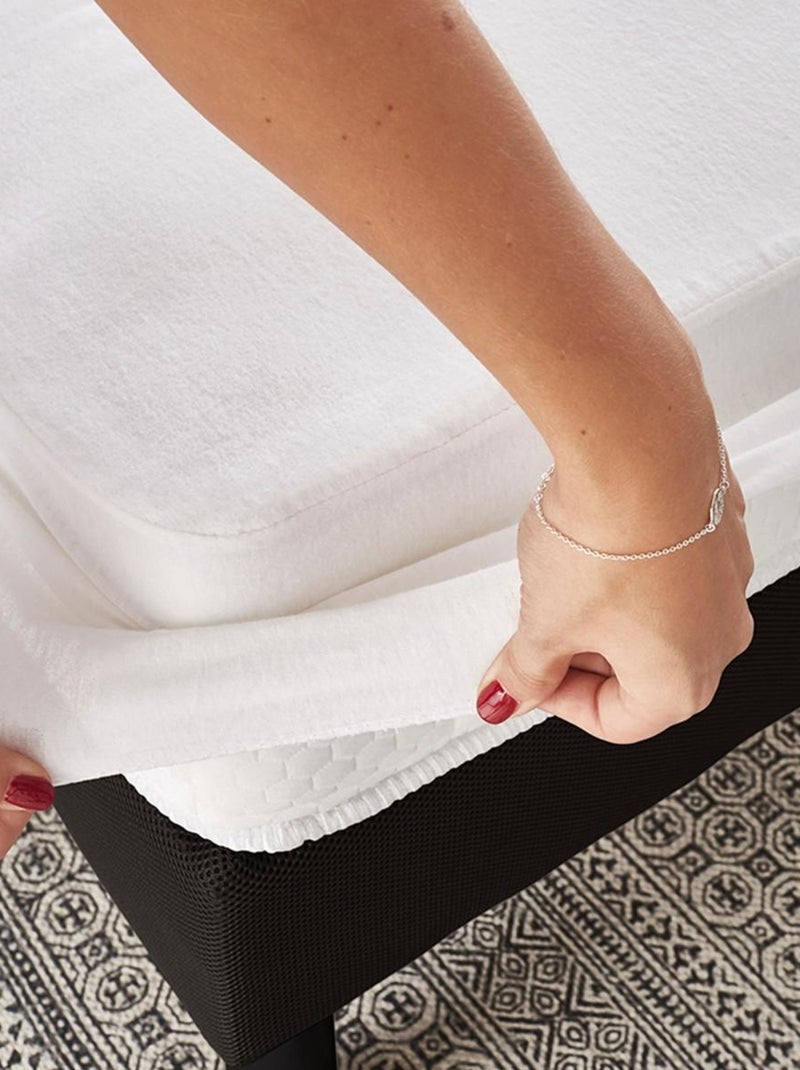 Future Home - Protège-matelas anti-acariens absorbant coton Blanc - Kiabi