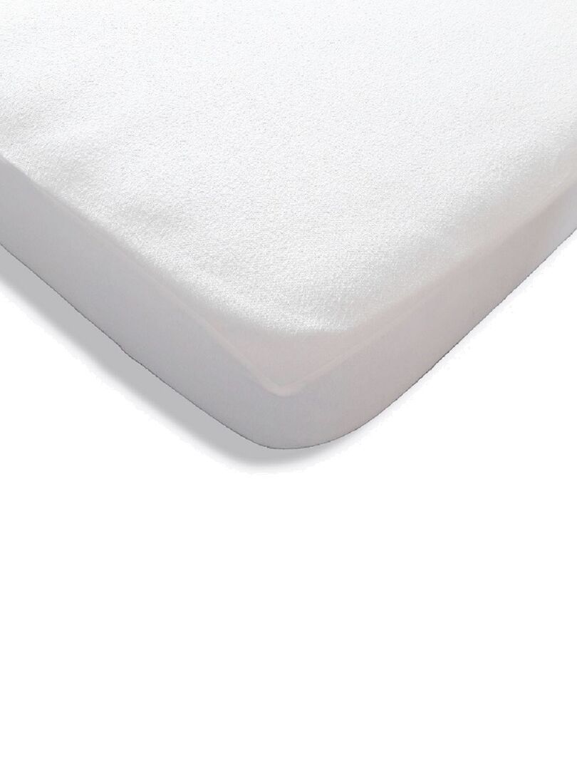 Future Home - Protège-matelas imperméable en coton et PVC bonnets 30 cm -  Blanc - Kiabi - 17.00€